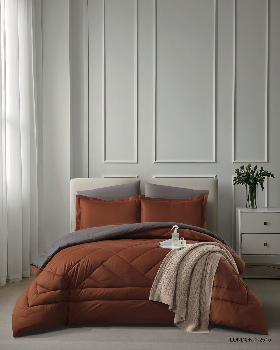6Piece Super King Size Double Comforter Set 100% COTTON
