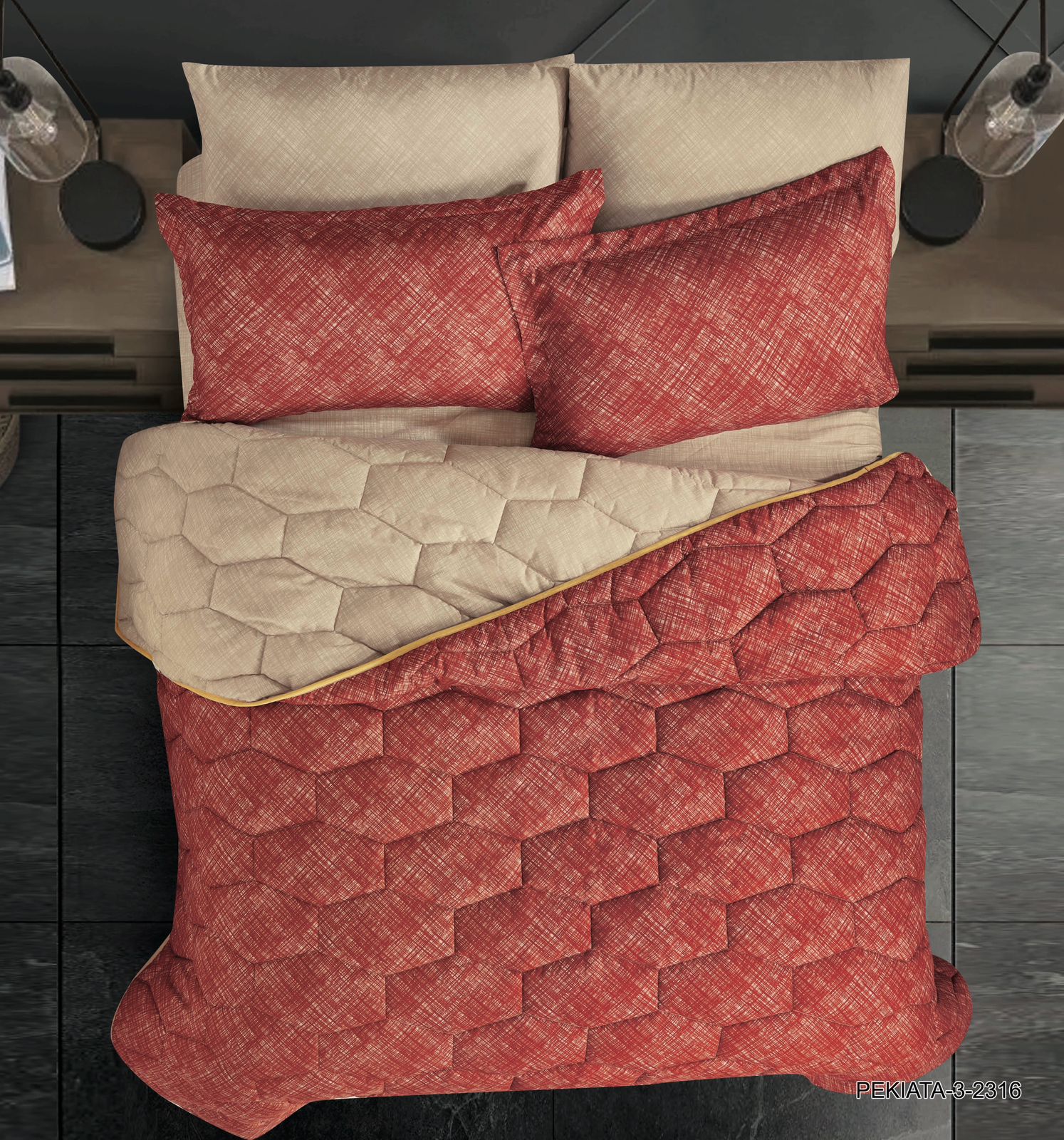 6-Piece Double Super King Size Comforter Set