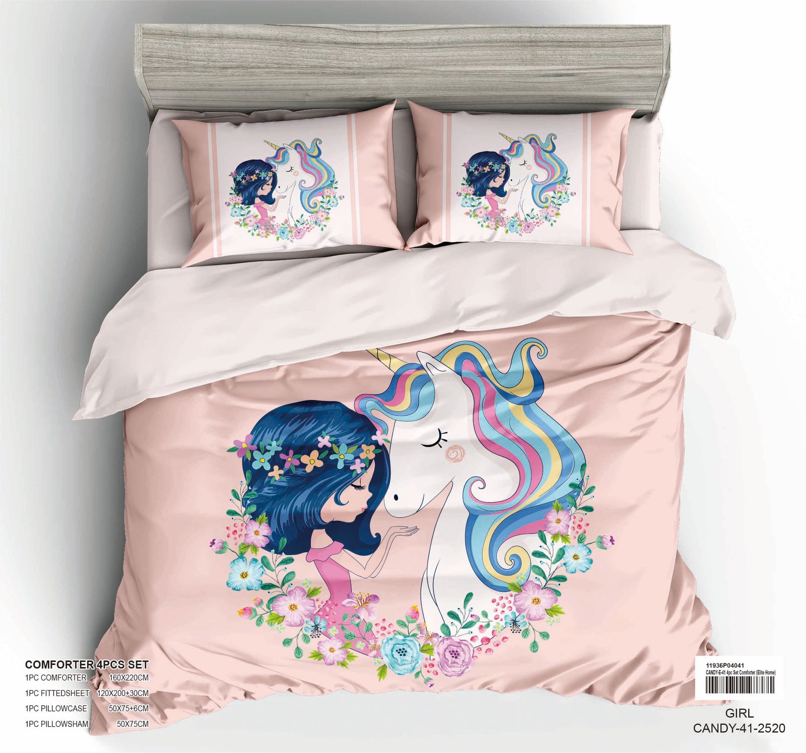 4-Piece Kids Comforter Bedding Set