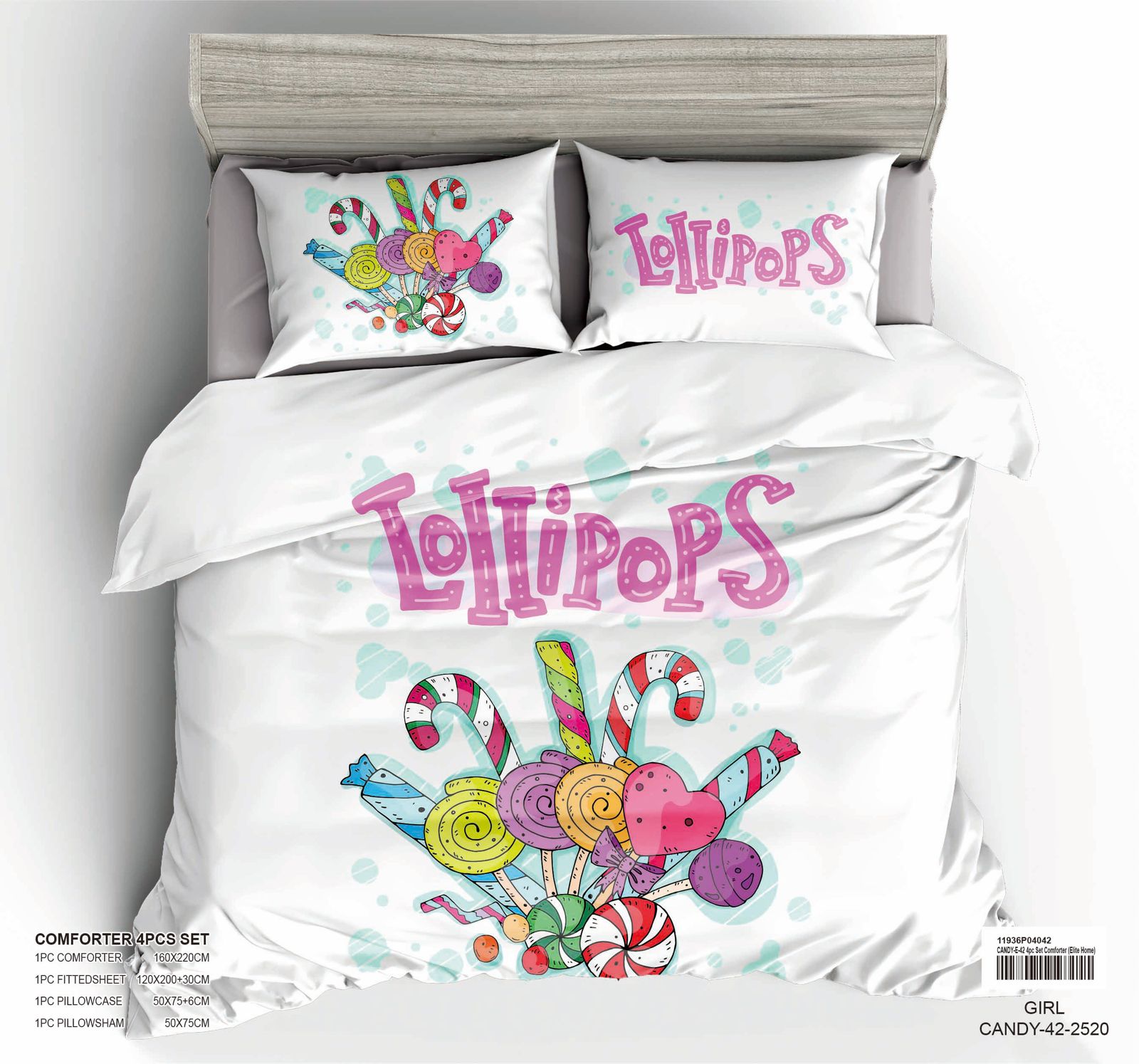 4-Piece Kids Comforter Bedding Set