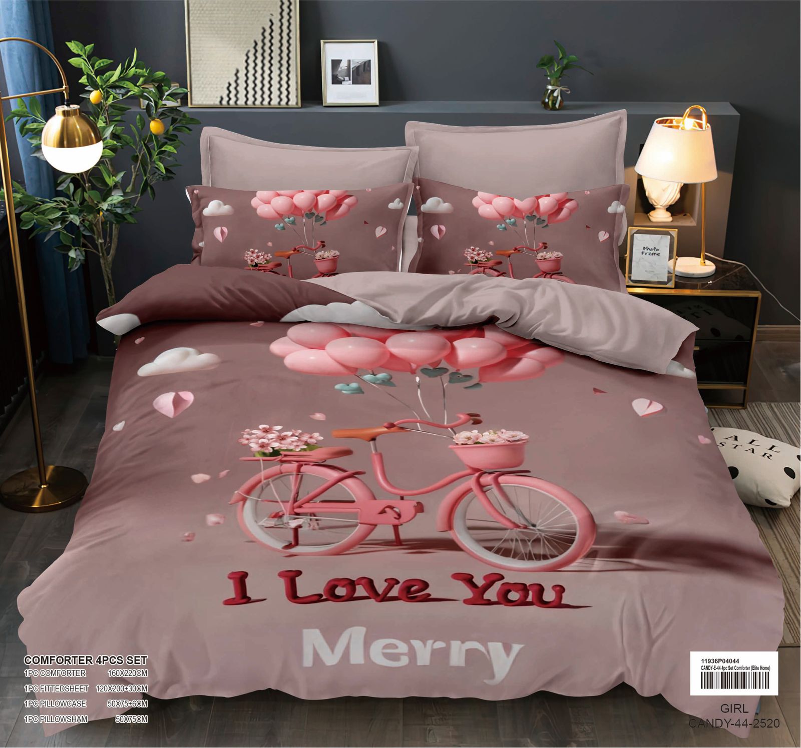 4-Piece Kids Comforter Bedding Set