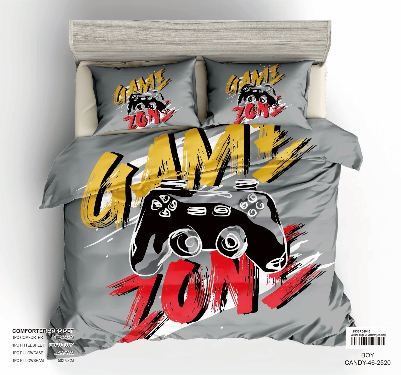 4-Piece Kids Comforter Bedding Set