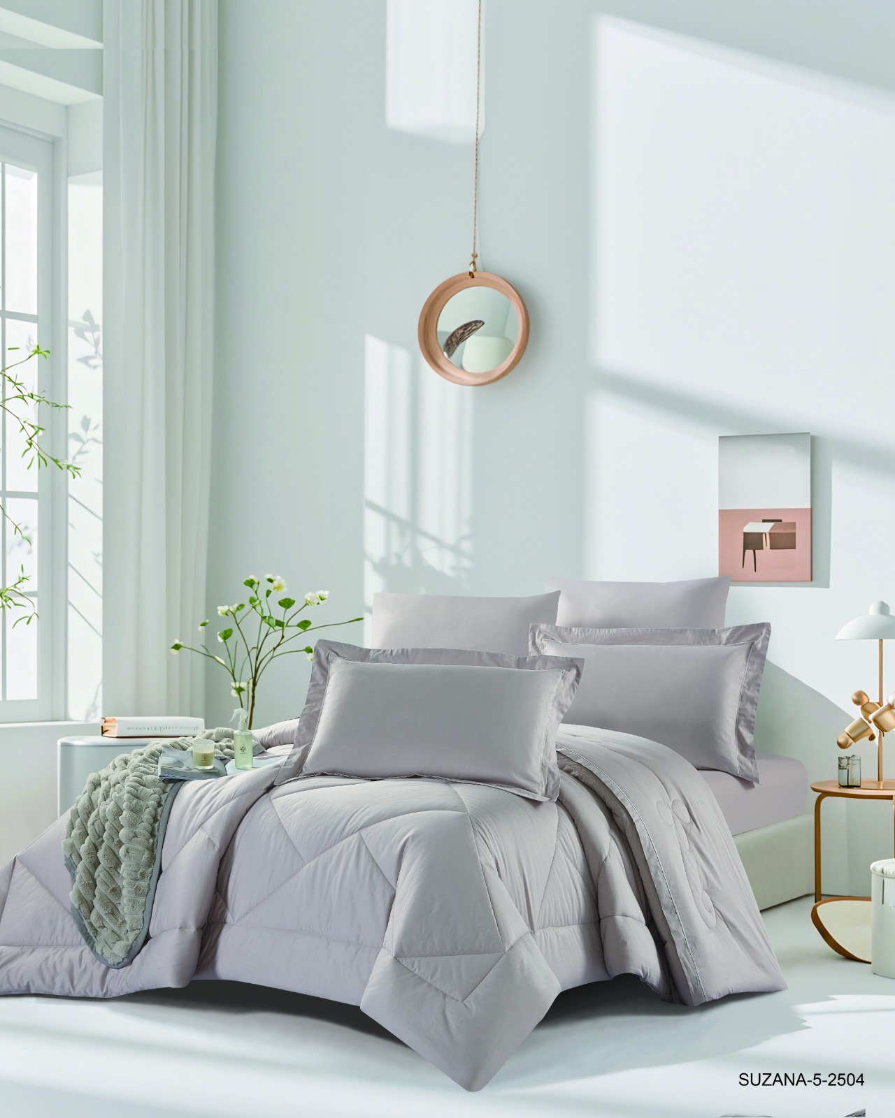 Premium Single 4-Piece Comforter Bedding Set – 100% Cotton | 300 Thread Count