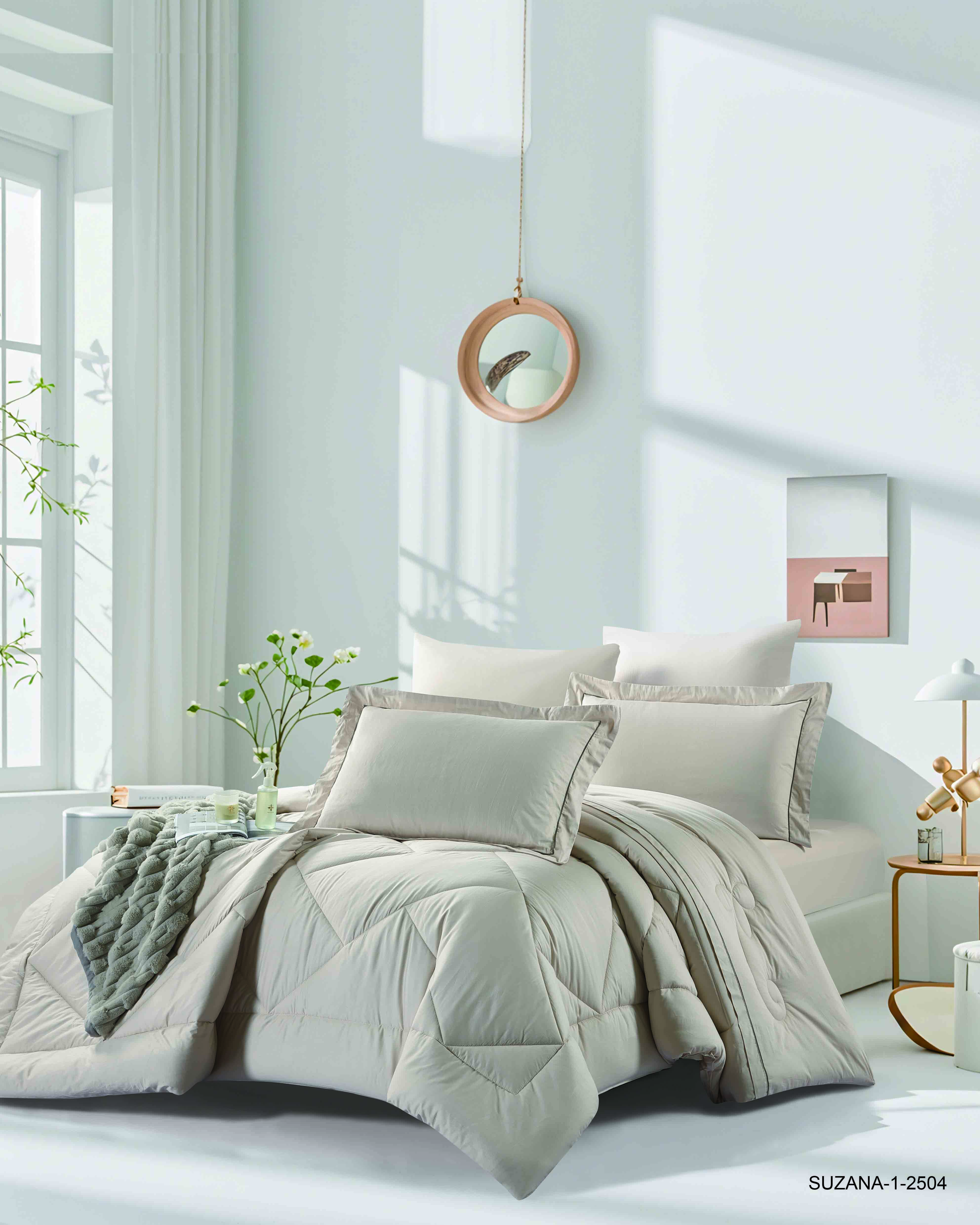 Premium Single 4-Piece Comforter Bedding Set – 100% Cotton | 300 Thread Count