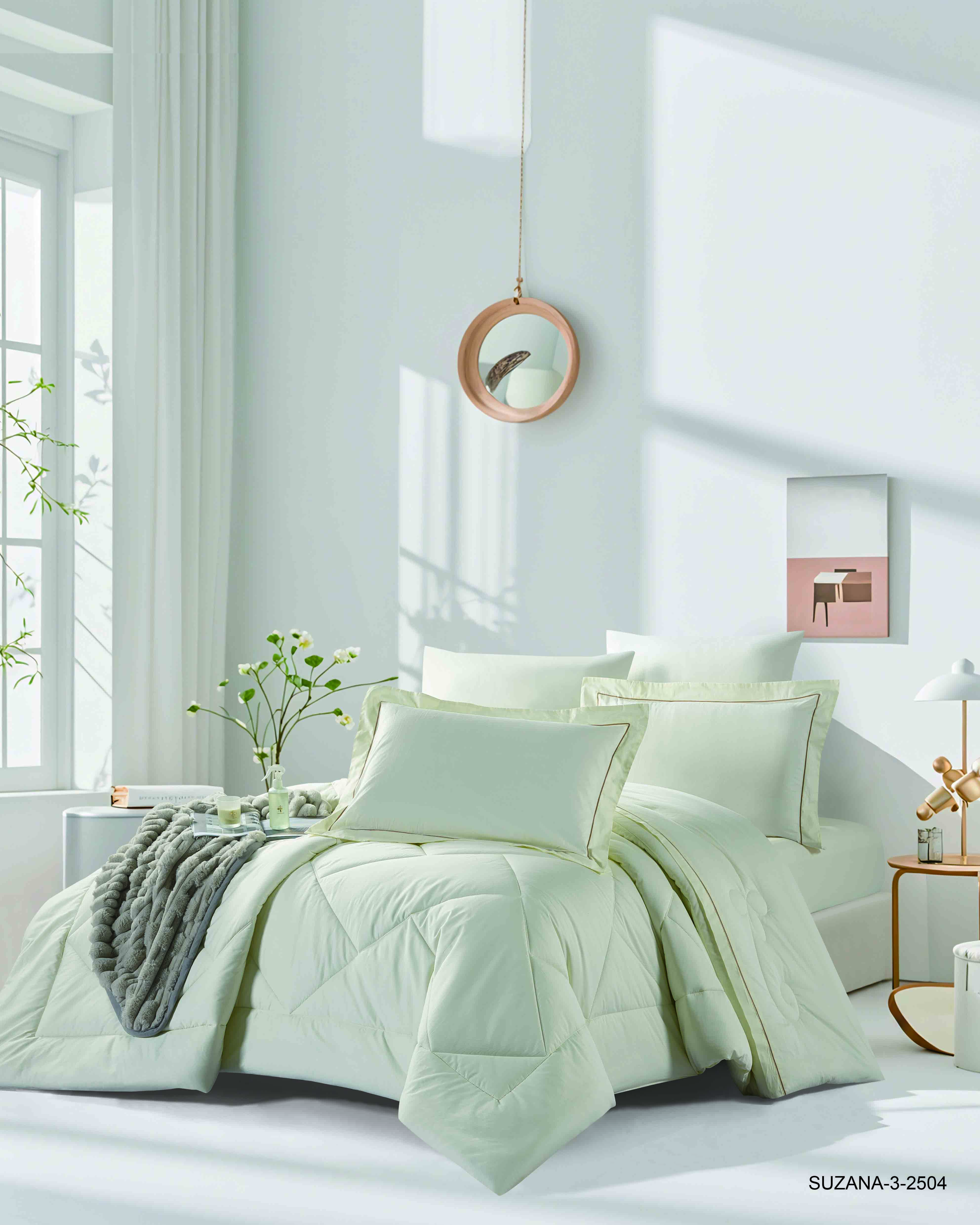 Premium Single 4-Piece Comforter Bedding Set – 100% Cotton | 300 Thread Count