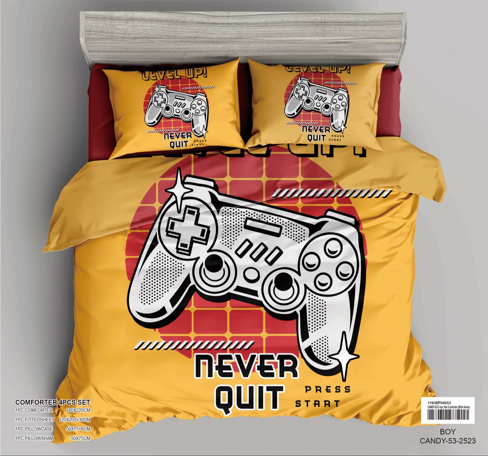 4-Piece Kids Comforter Bedding Set