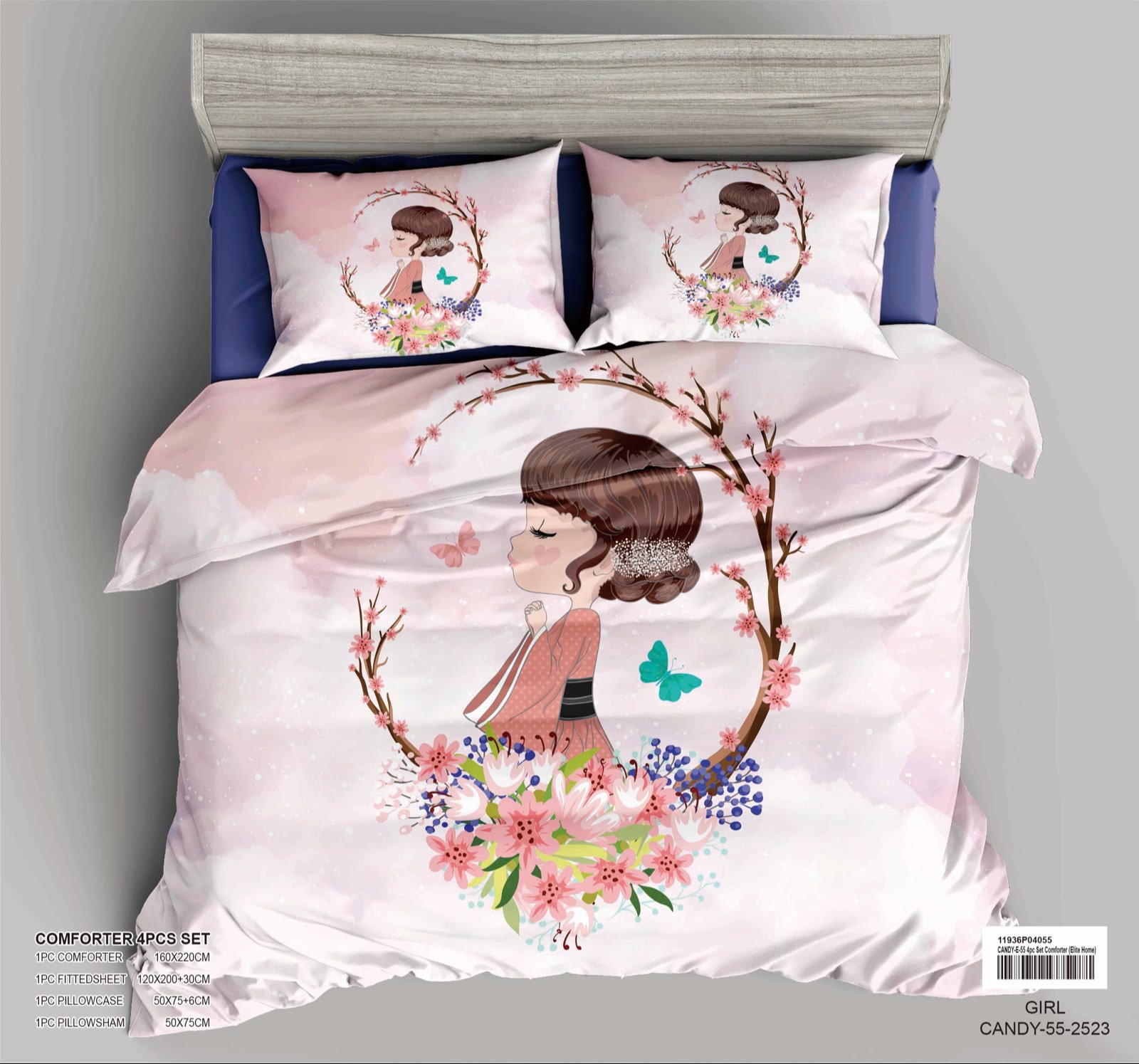 4-Piece Kids Comforter Bedding Set