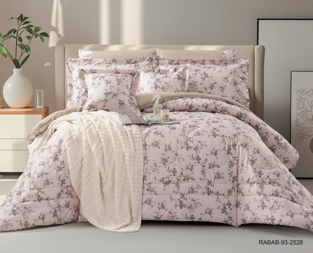 8-Piece Luxury Cotton Bedding Set with Silky Comforter – Ultra Cool & Soft