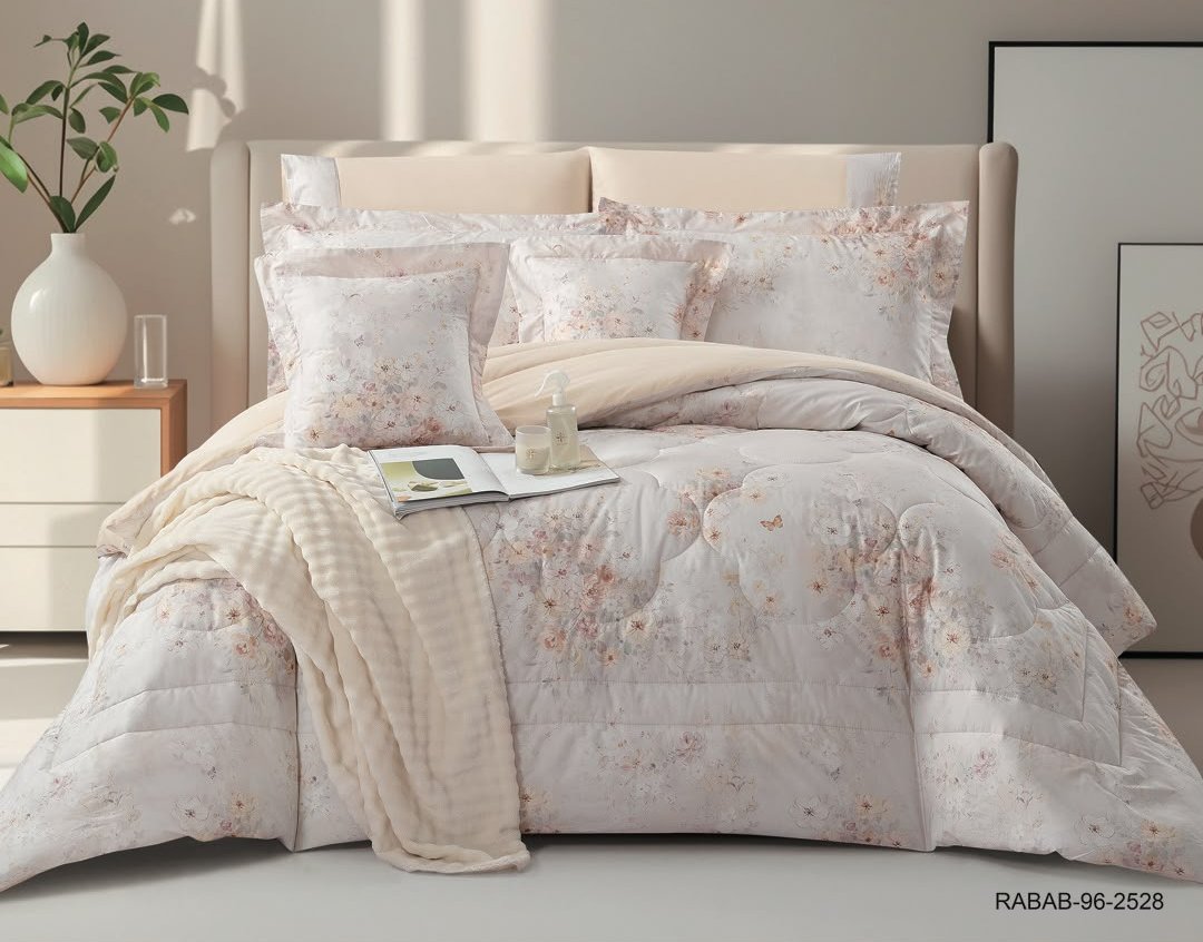 8-Piece Luxury Cotton Bedding Set with Silky Comforter – Ultra Cool & Soft