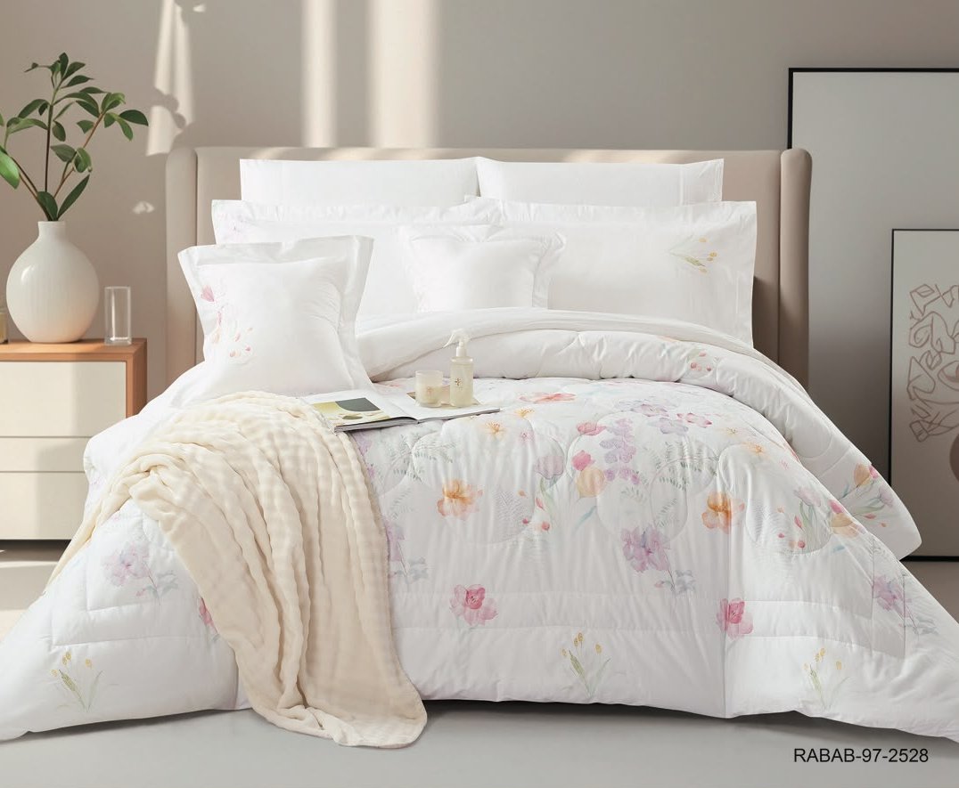 8-Piece Luxury Cotton Bedding Set with Silky Comforter – Ultra Cool & Soft
