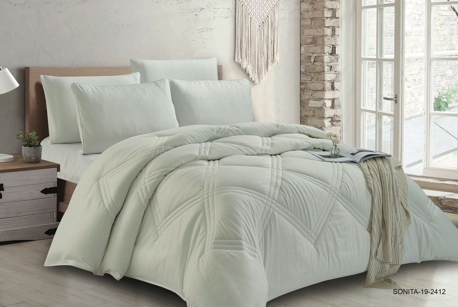 4PC COMFORTER SET-SINGLE 160 × 220 cm