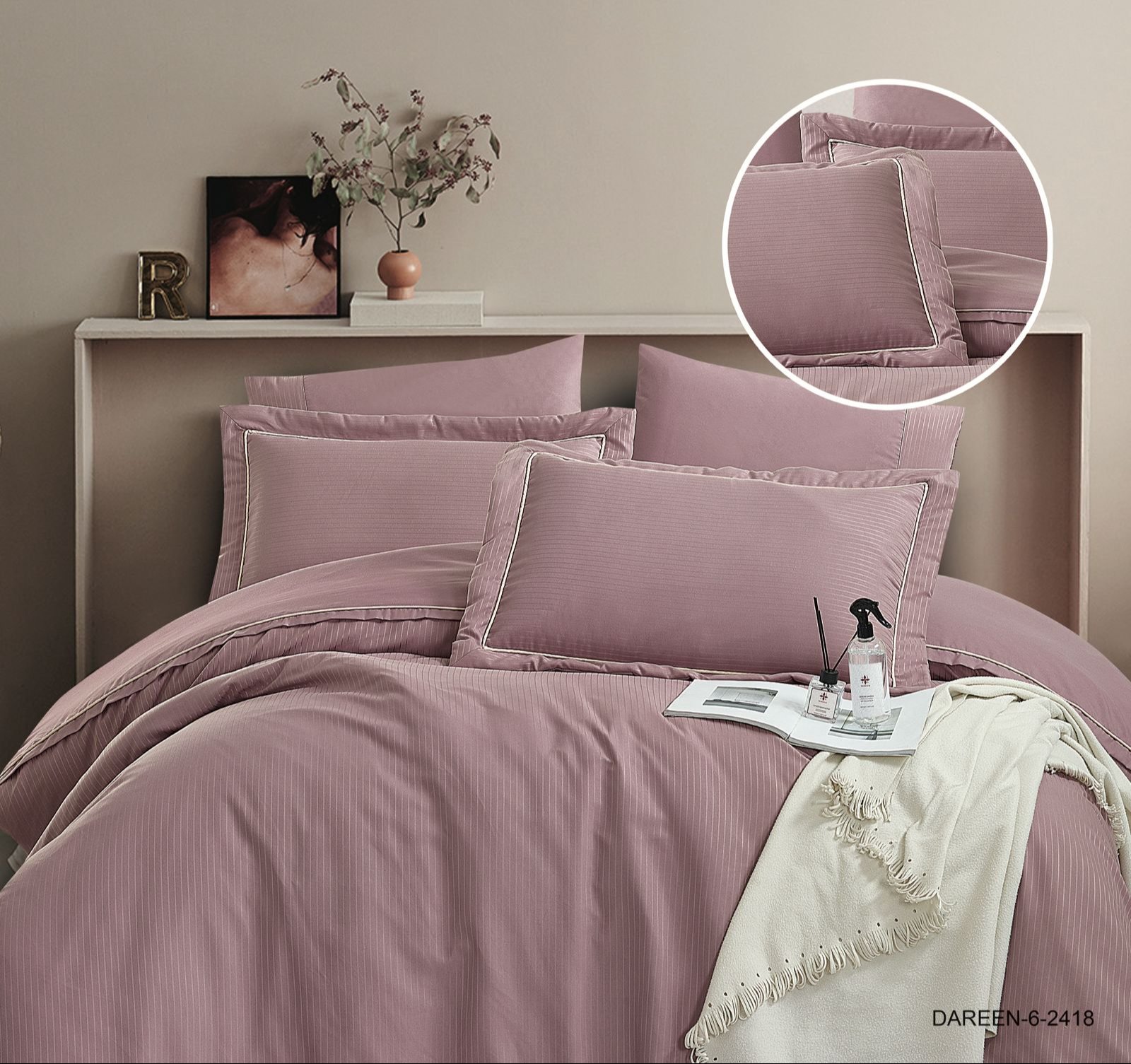 6-Piece Double Super King Size Comforter Set