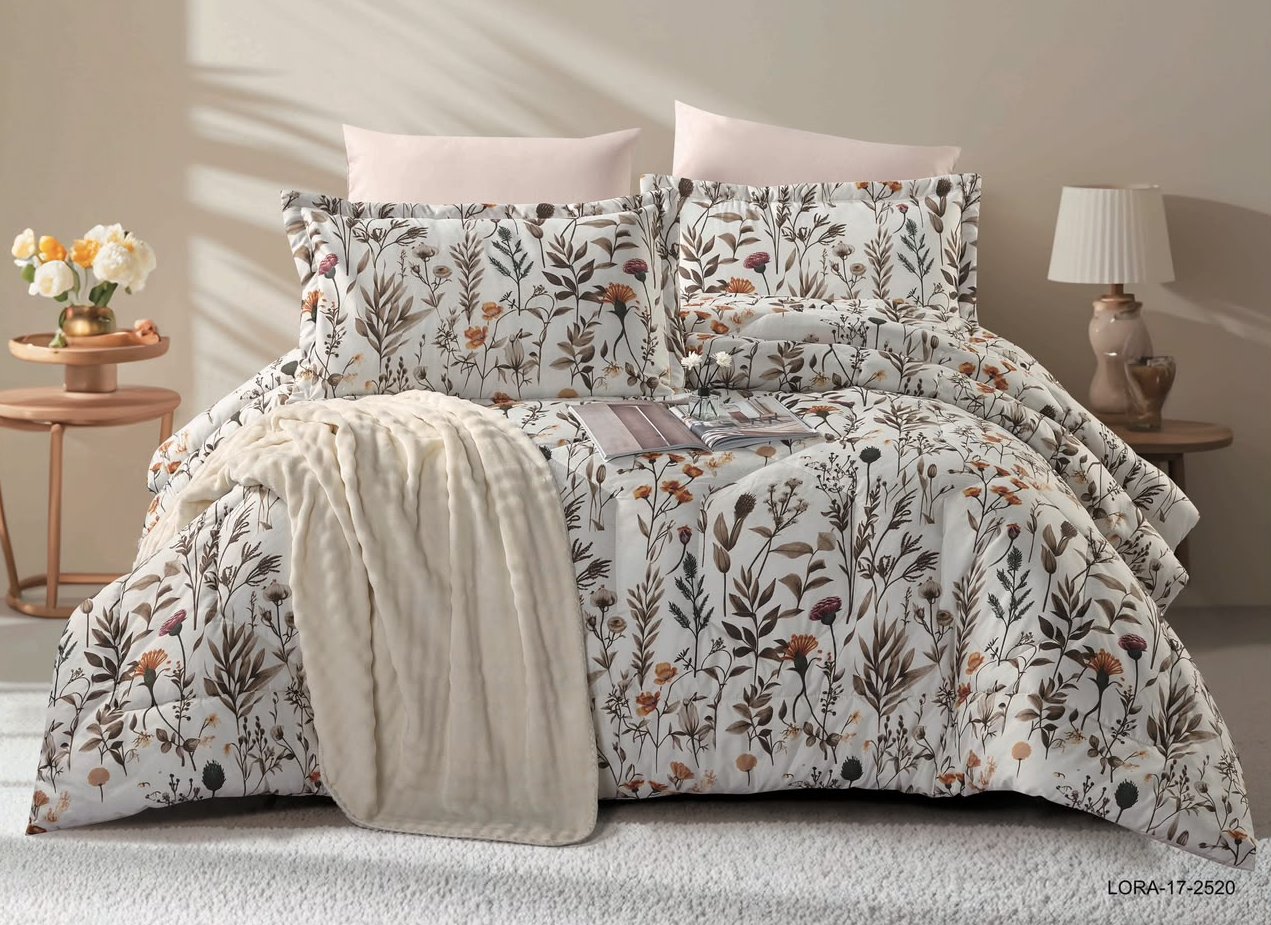 6-Piece Double Super King Size Comforter Set