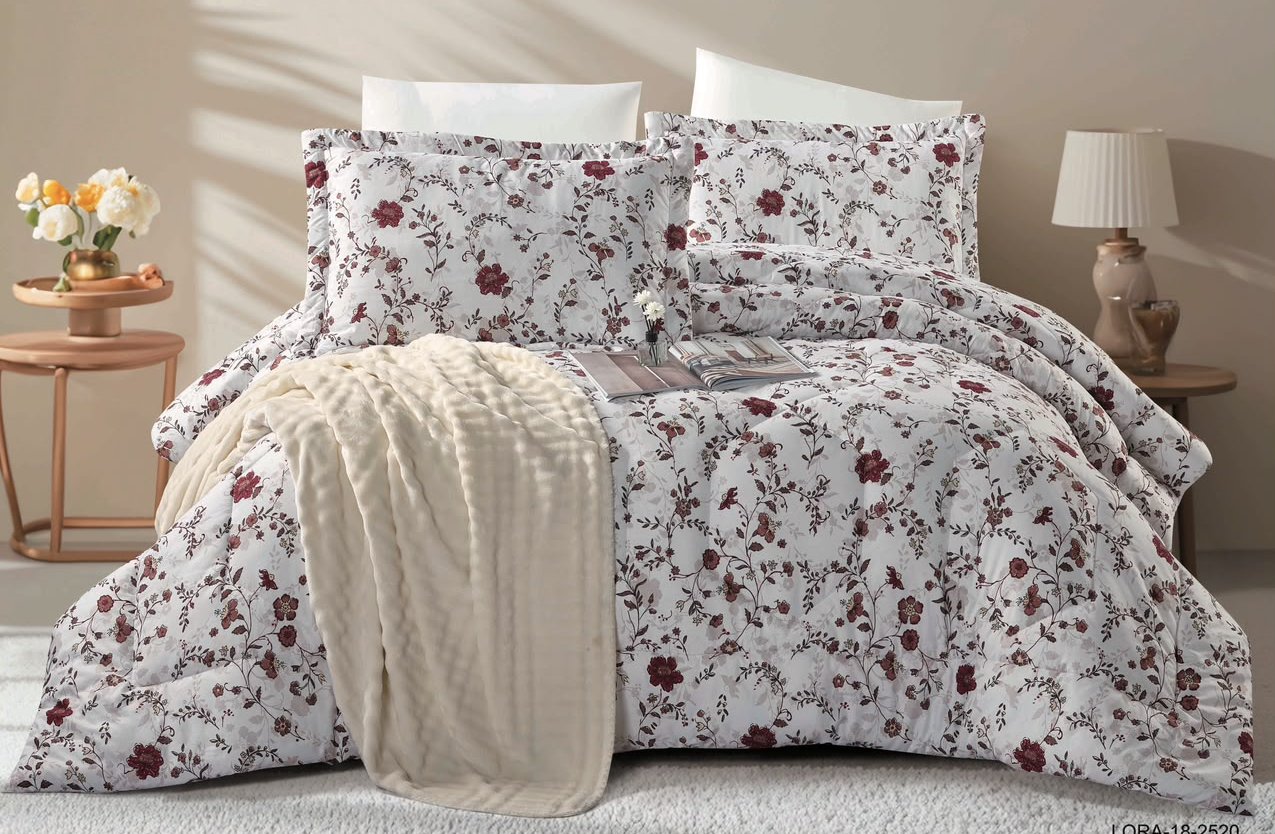 6-Piece Double Super King Size Comforter Set