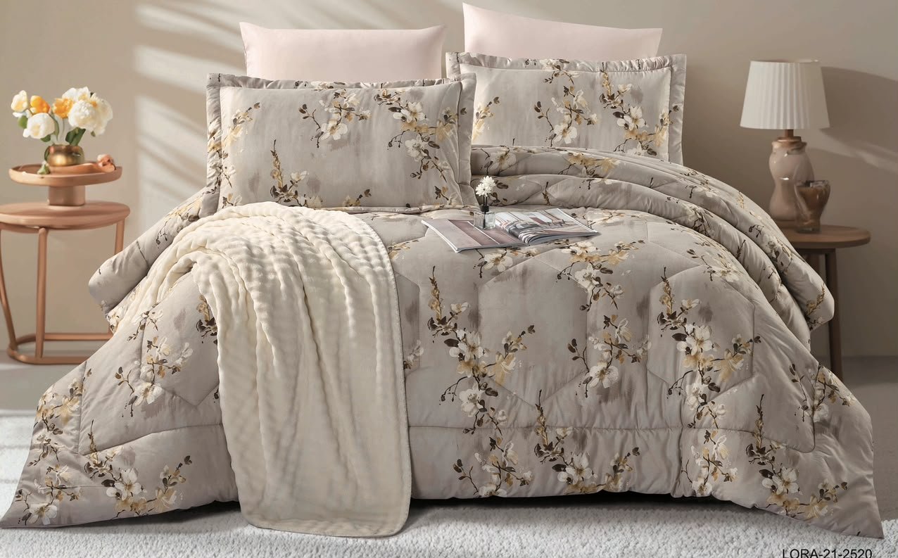 6-Piece Double Super King Size Comforter Set
