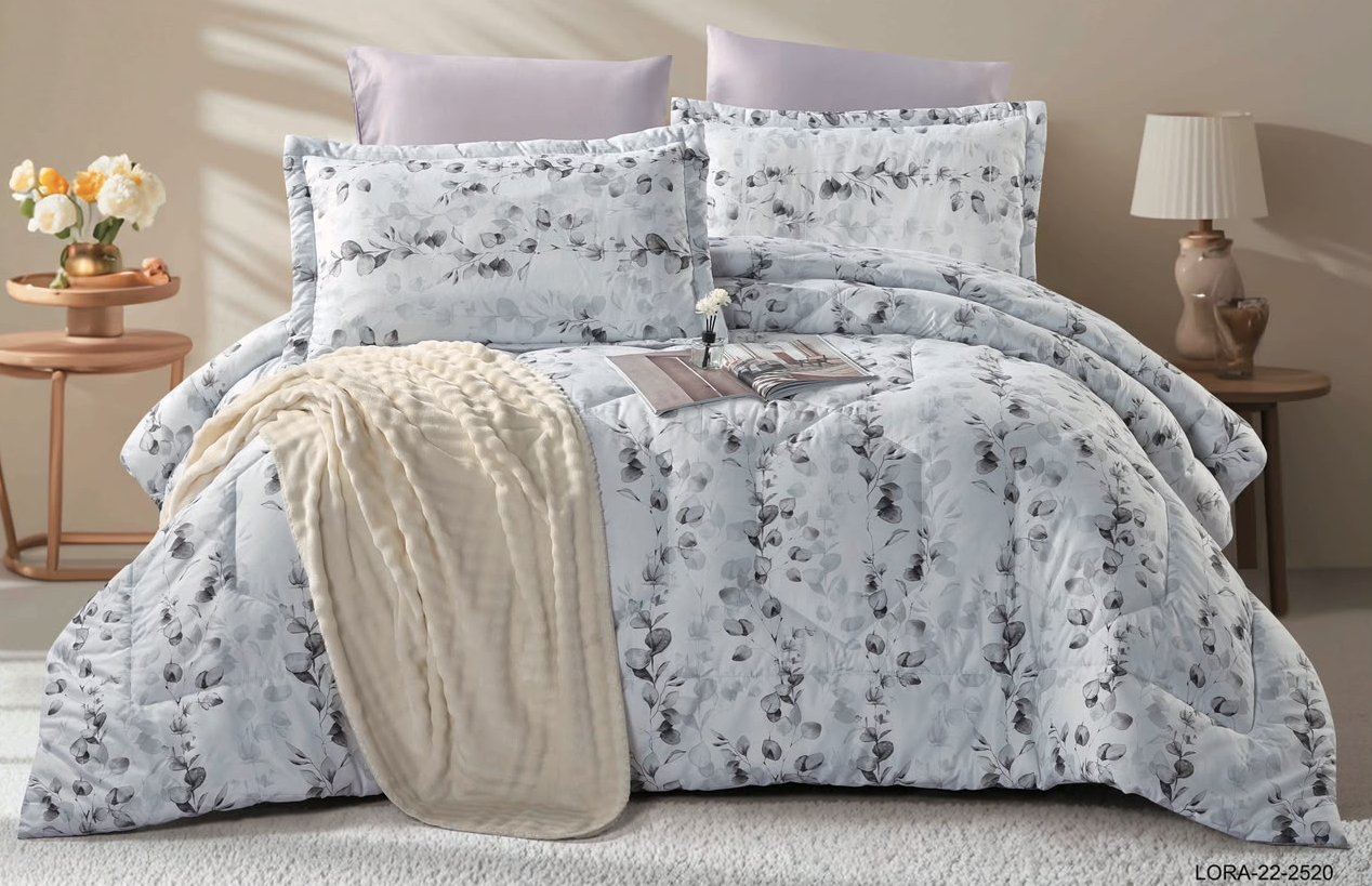 6-Piece Double Super King Size Comforter Set