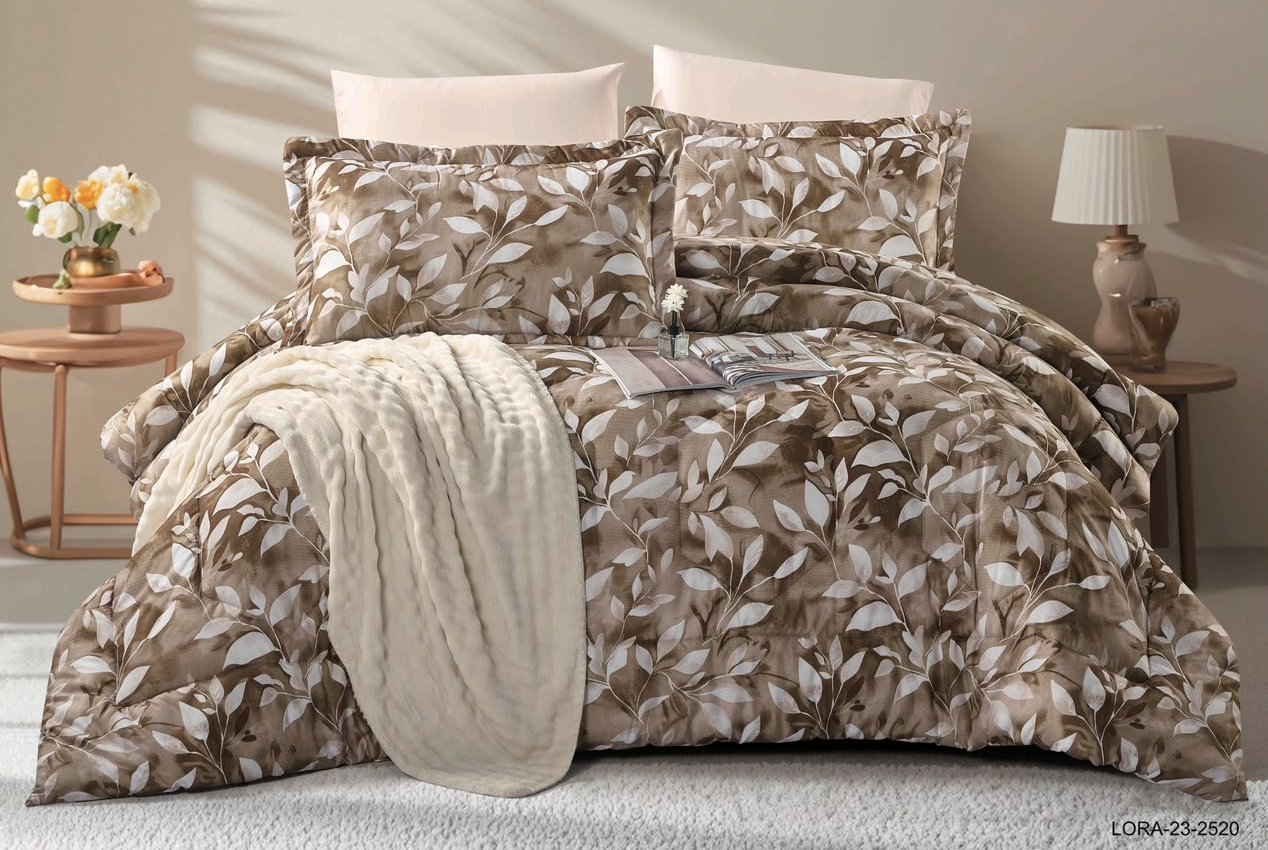 6-Piece Double Super King Size Comforter Set