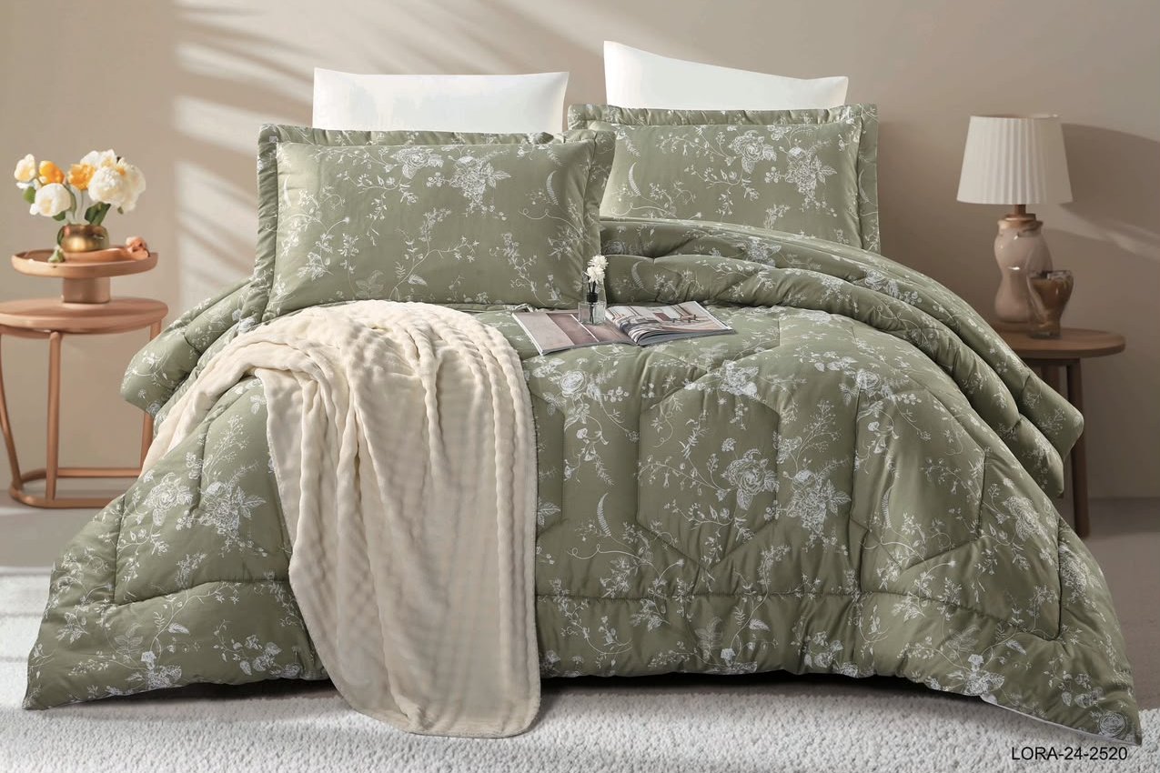 6-Piece Double Super King Size Comforter Set