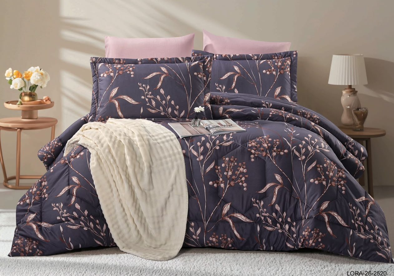6-Piece Double Super King Size Comforter Set
