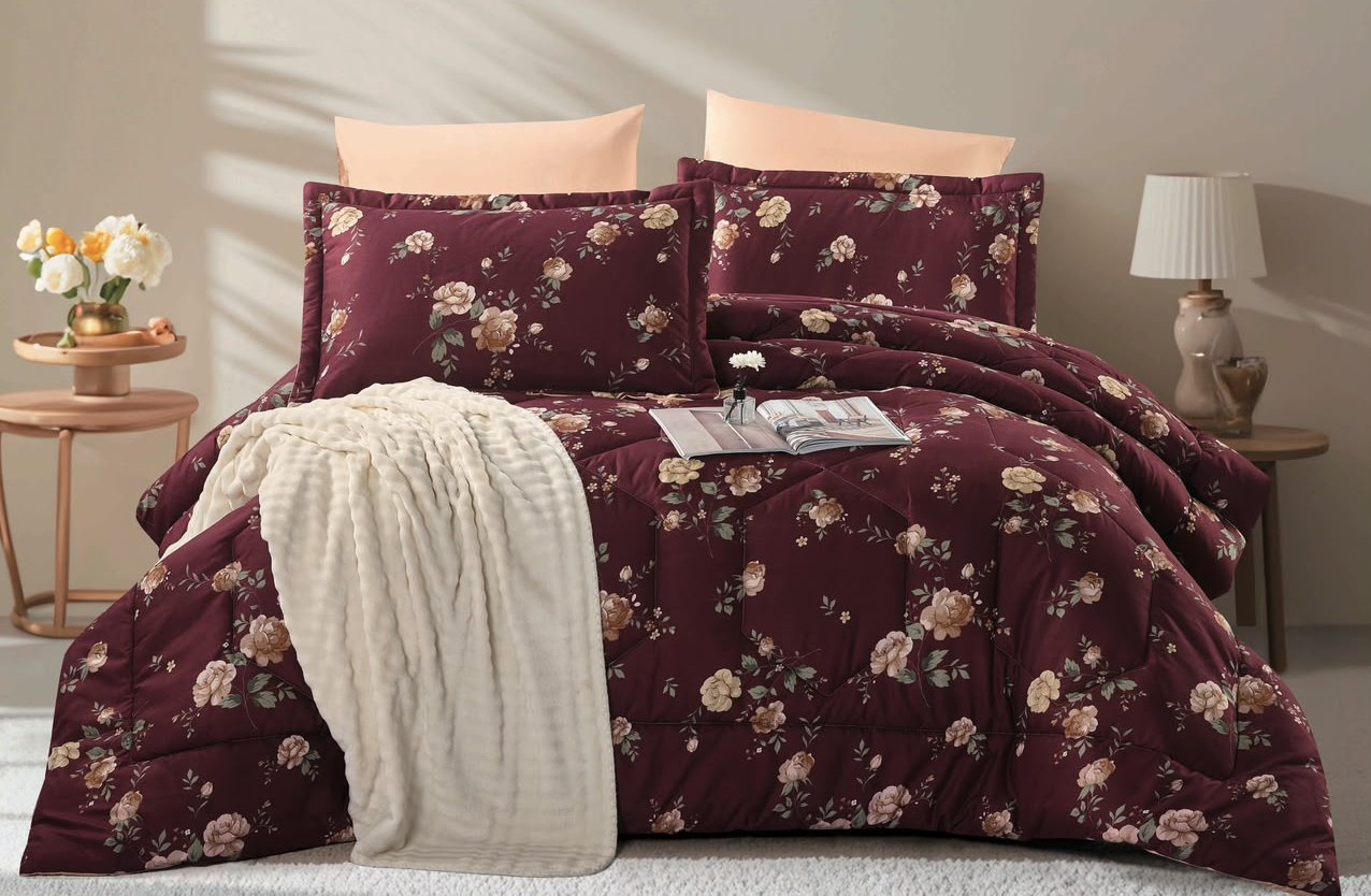 6-Piece Double Super King Size Comforter Set
