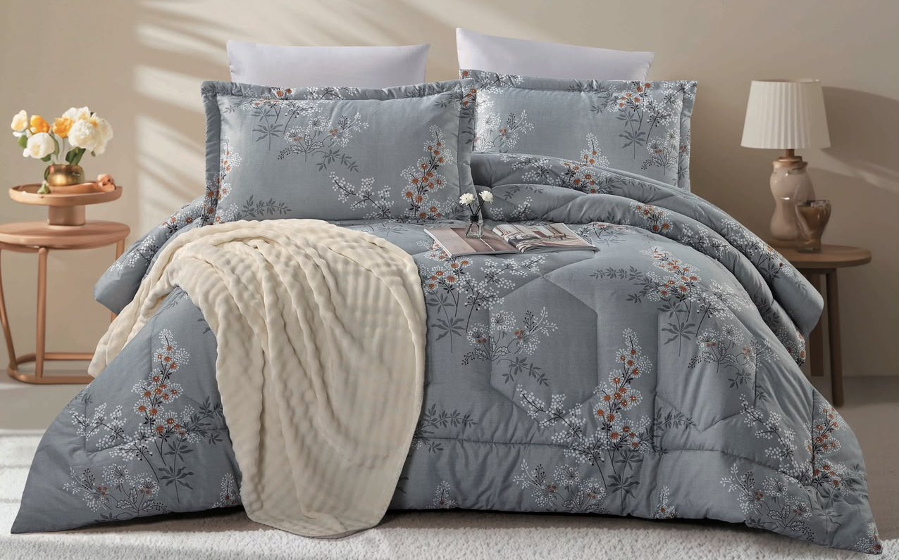 6-Piece Double Super King Size Comforter Set