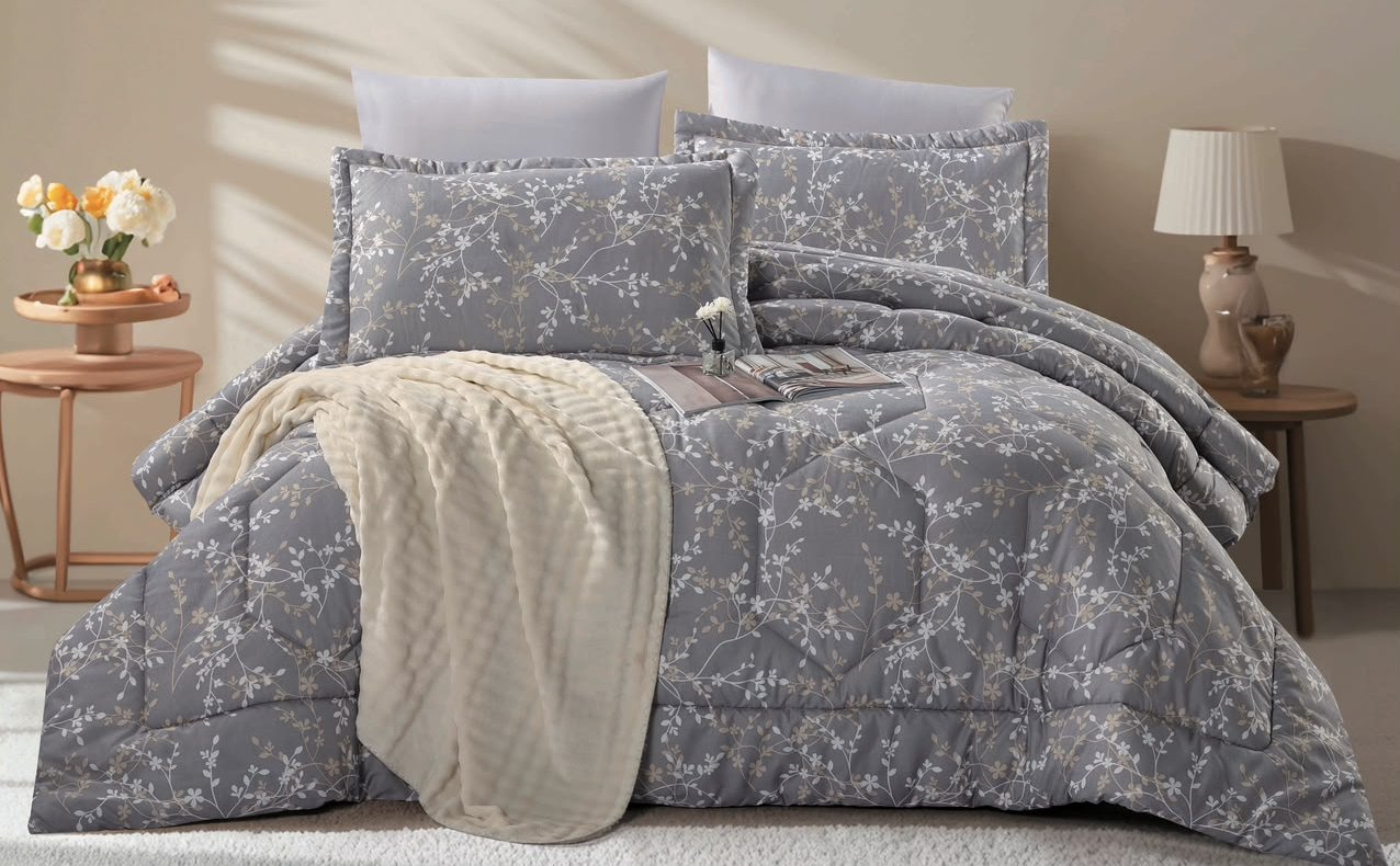 6-Piece Double Super King Size Comforter Set