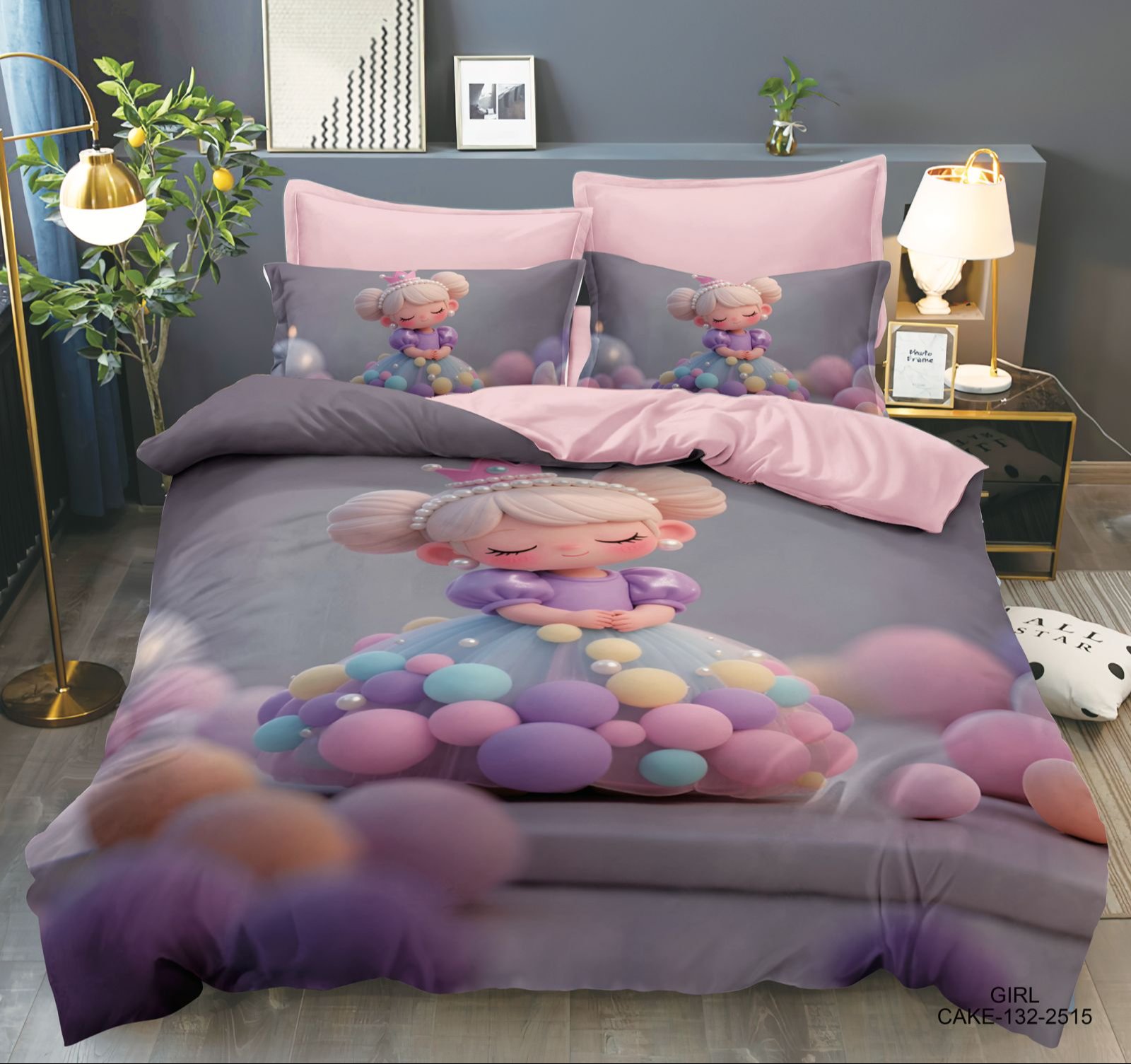 4PC COMFORTER SET-SINGLE 160 × 220 cm