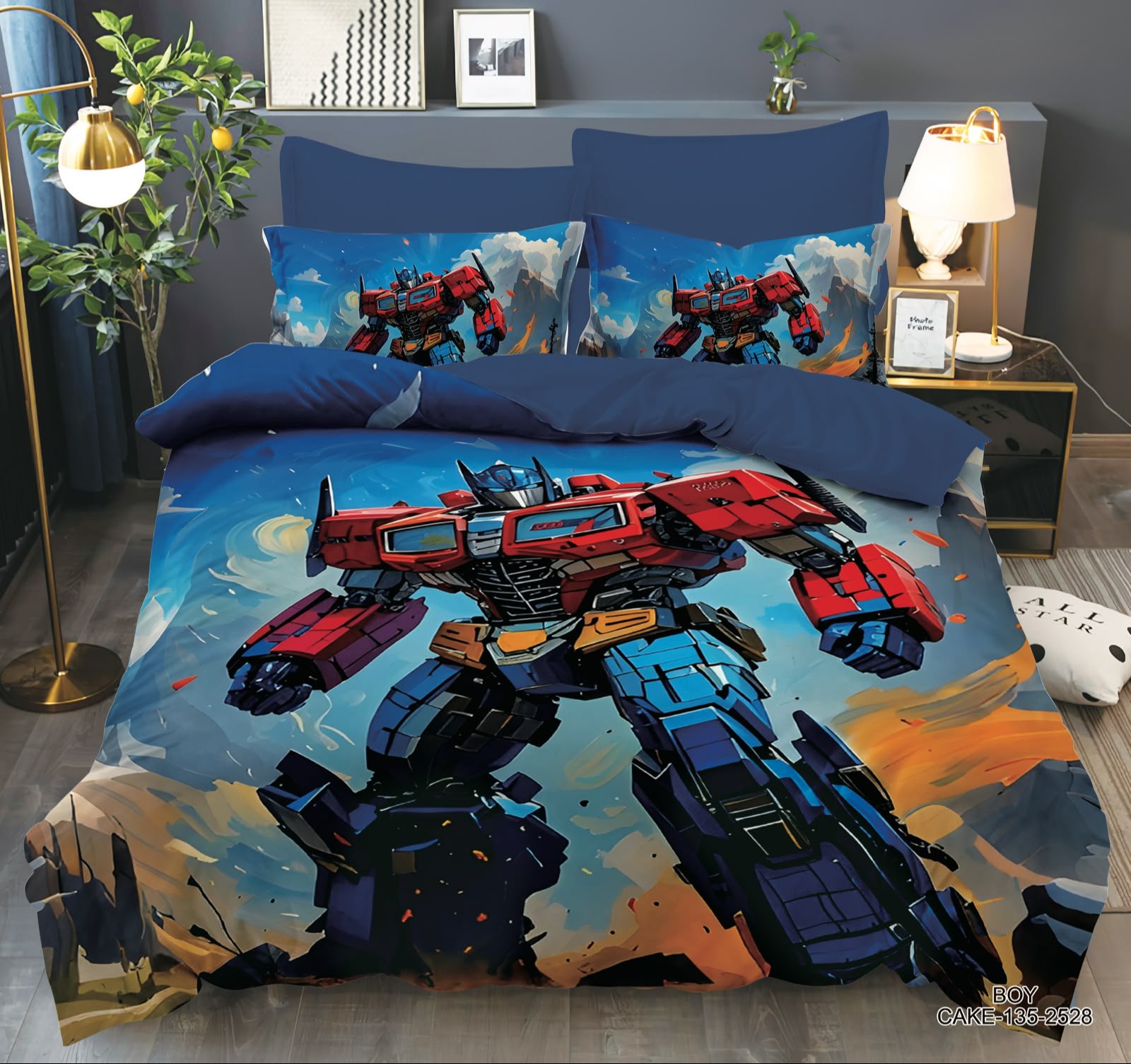 4PC COMFORTER SET-SINGLE 160 × 220 cm
