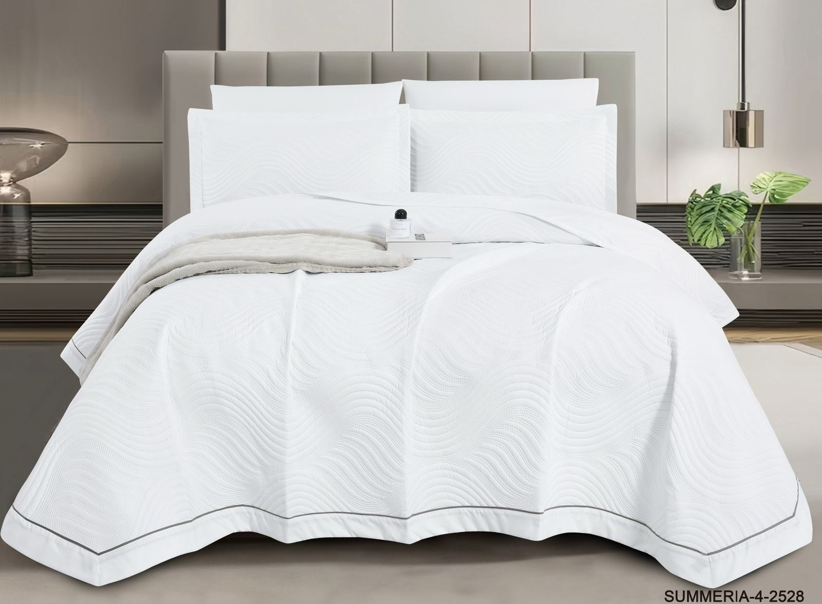 6 Pcs Bedspread Set – Premium Comforter & Bedding Set